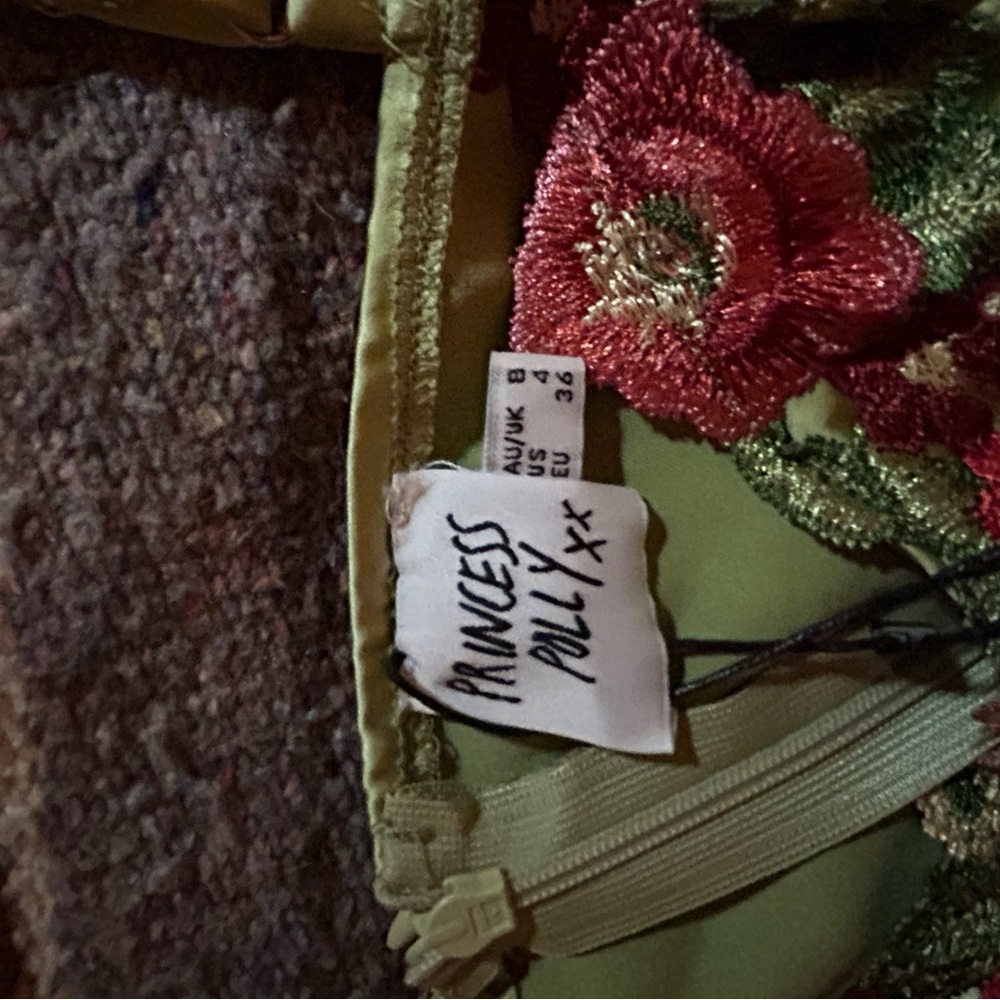 Princess Polly Green Floral Mini Dress - Picture 6 of 6